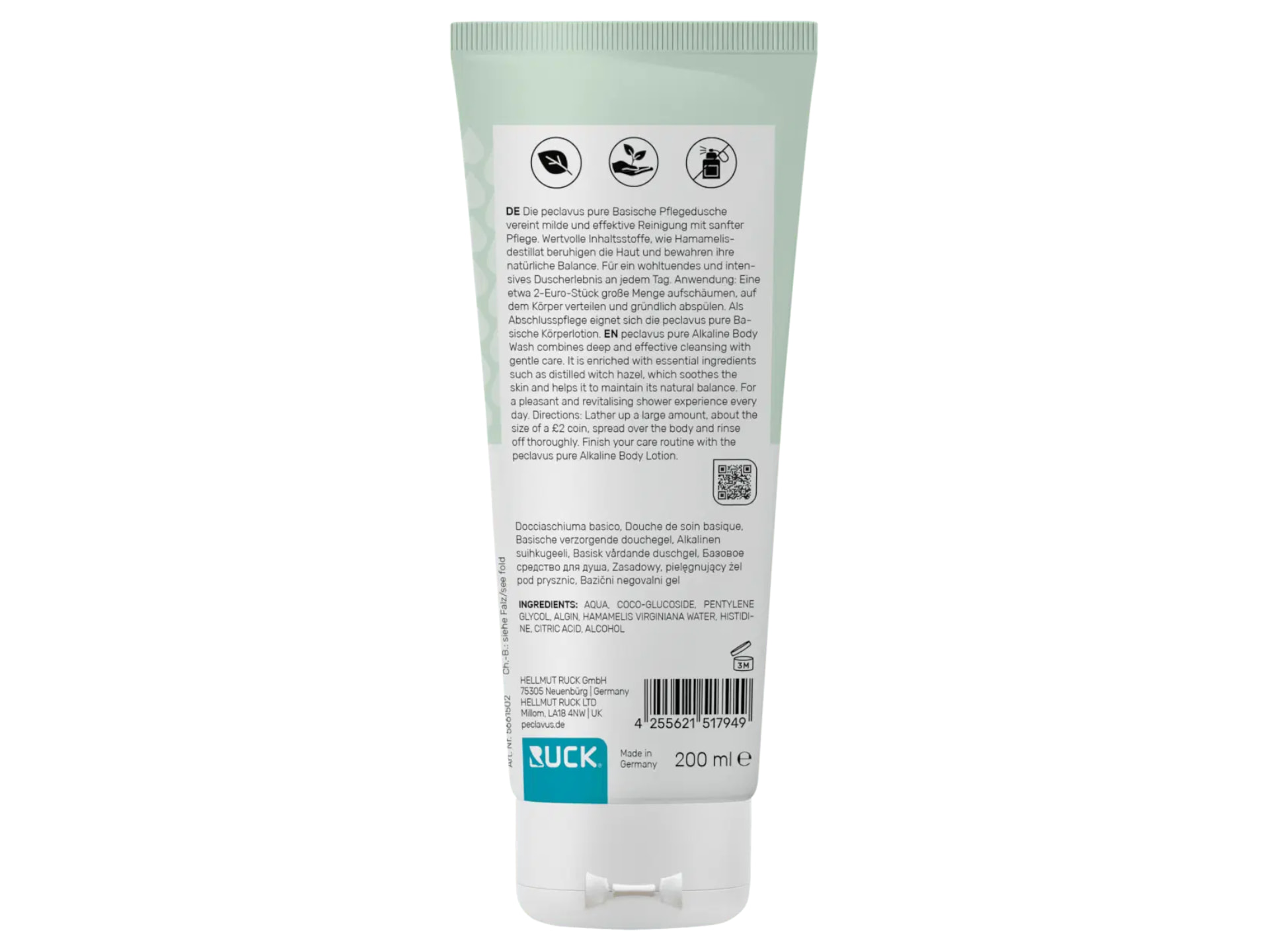 Peclavus pure Basische Pflegedusche